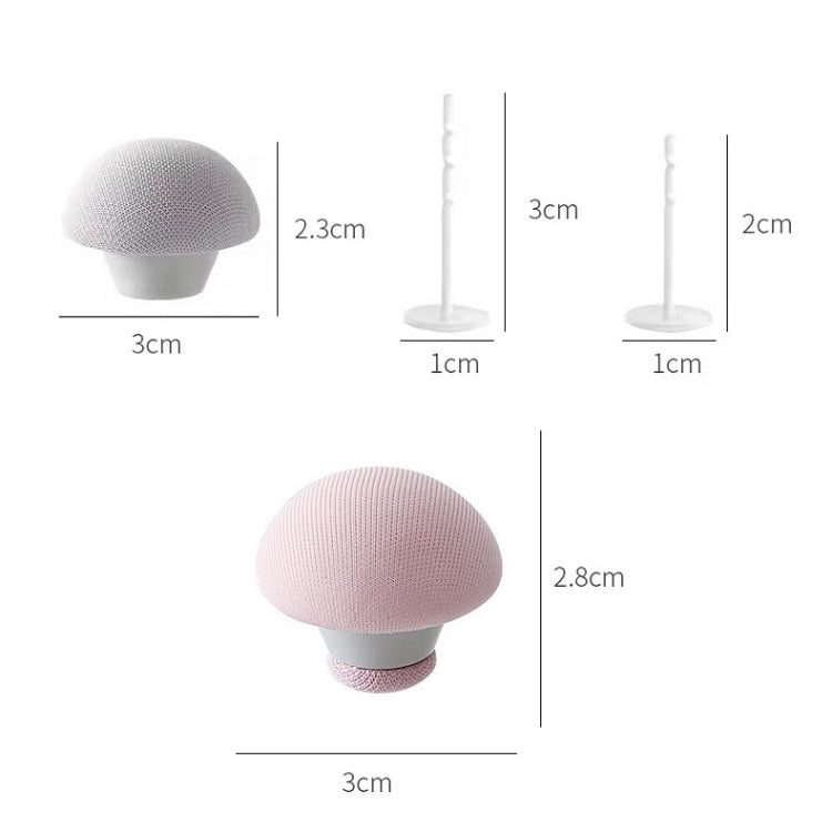 8 PCS Non-marking One-touch Unlocking Mushroom-shaped Quilt Fixer, Pink+Cloth Needle, Gray+Cloth Needle, Blue+Cloth Needle, White+Cloth Needle, Light Pink+Gum Needle, Light Blue+Glue Needle, White+Glue Needle