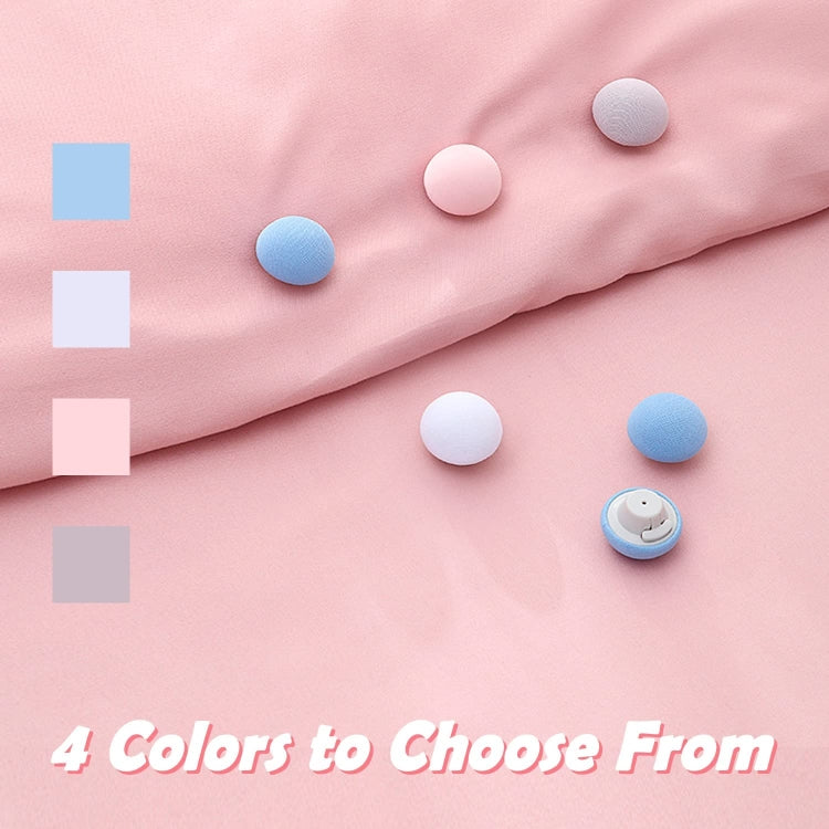 8 PCS Non-marking One-touch Unlocking Mushroom-shaped Quilt Fixer, Pink+Cloth Needle, Gray+Cloth Needle, Blue+Cloth Needle, White+Cloth Needle, Light Pink+Gum Needle, Light Blue+Glue Needle, White+Glue Needle
