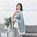 Flannel Thickened Embossed Shawl Blanket Office Air Conditioning Blanket, 80x130cm, 100x150cm