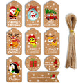 2 Packs 50pcs/set  Christmas Kraft Paper Tags Gift Wrapping Paper Labels, Series 1, Series 2, Series 3, Series 4, Series 5, Series 6, Series 7, Series 8, Series 9, Series 10, Series 11, Series 12, Series 13, Series 14