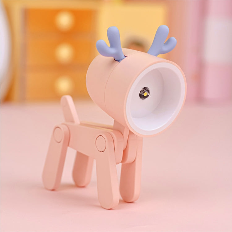 TL-23 LED Mini Foldable Cartoon Desk Lamp Home Pet Shape Decoration Table Lamp, Spec:, Dog (Blue), Dog (Green), Dog (Pink), Dog (Beige), Dog (Orange）, Dog (Yellow), Deer (Blue), Deer (Green), Deer (Pink), Deer (Beige), Deer (Orange), Deer (Yellow)     ...