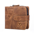 BUFF CAPTAIN 01 Multifunctional Detachable Vintage Leather Buckle Horizontal Wallet, 01(Brown), 01(Coffee)