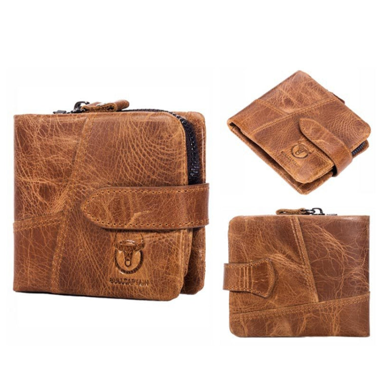 BUFF CAPTAIN 01 Multifunctional Detachable Vintage Leather Buckle Horizontal Wallet, 01(Brown), 01(Coffee)