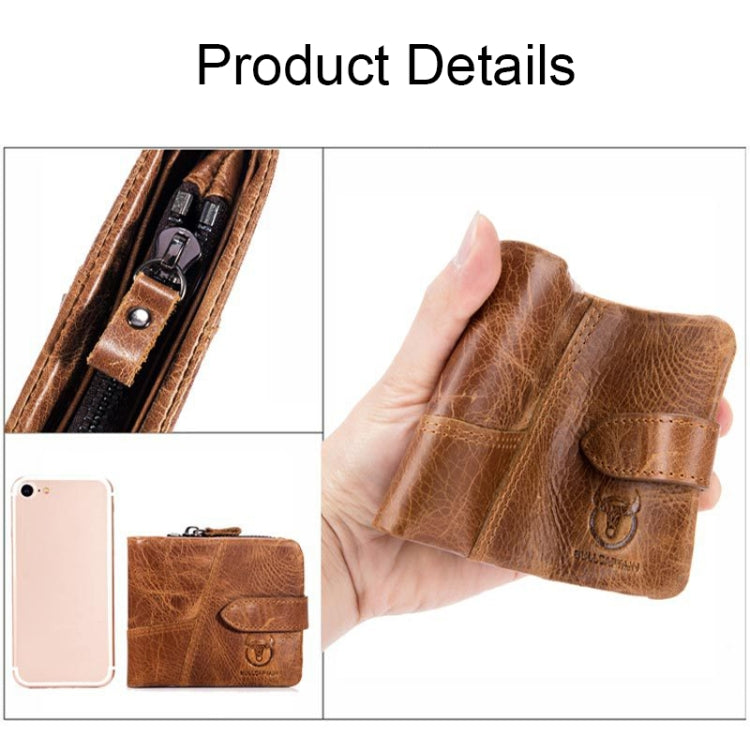 BUFF CAPTAIN 01 Multifunctional Detachable Vintage Leather Buckle Horizontal Wallet, 01(Brown), 01(Coffee)