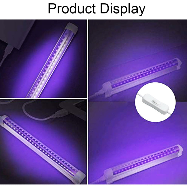 CHX-hd01 10W LED Purple Light Decorative Lamp USB Interface KTV Bar Fluorescent Light, Spec:, 32cm, Timing Type, Two-color Type