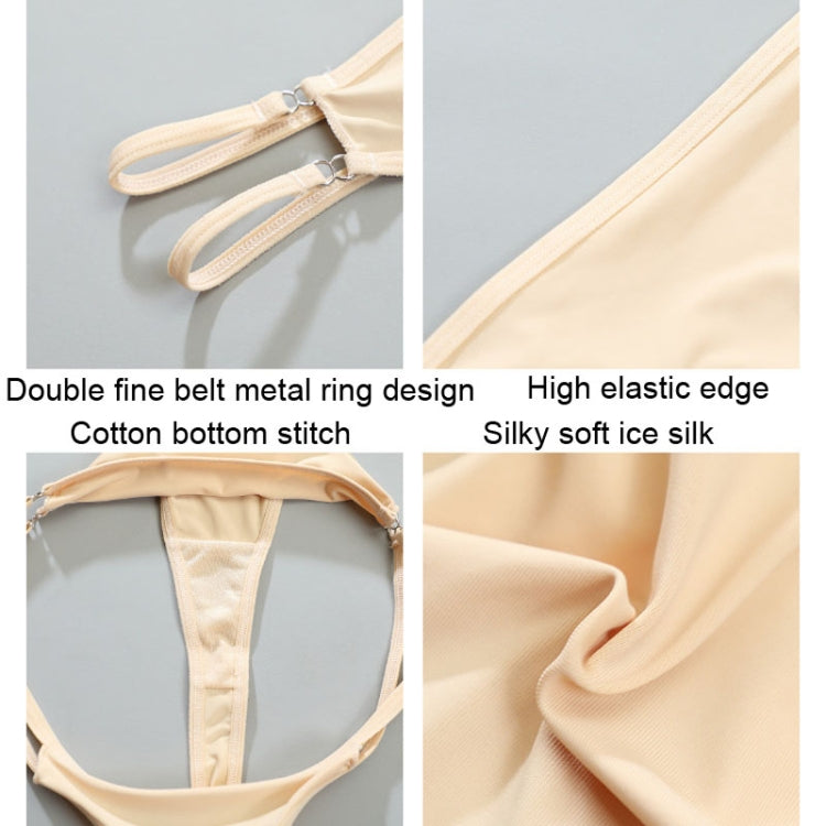 1349 Ice Silk Double Thin Strap Panties Ladies Low Waist Sexy Underwear, 1349 S Skin Color, 1349 L Rose Red, 1349 M Black, 1349 L Skin Color, 1349 M White, 1349 M Red, 1349 M Blue, 1349 M Rose Red, 1349 S Black, 1349 M Skin Color, 1349 S White         ...