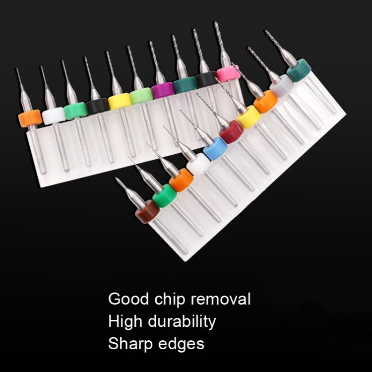 10 In 1 PCB Tungsten Steel Drill Bits Carving Miniature Drill Bits, Size:, 1.1-2mm, 1.5-2.4mm, 2.1-3.0mm, 0.1-1mm, 0.6-1.5mm