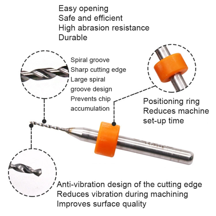 10 In 1 PCB Tungsten Steel Drill Bits Carving Miniature Drill Bits, Size:, 1.1-2mm, 1.5-2.4mm, 2.1-3.0mm, 0.1-1mm, 0.6-1.5mm