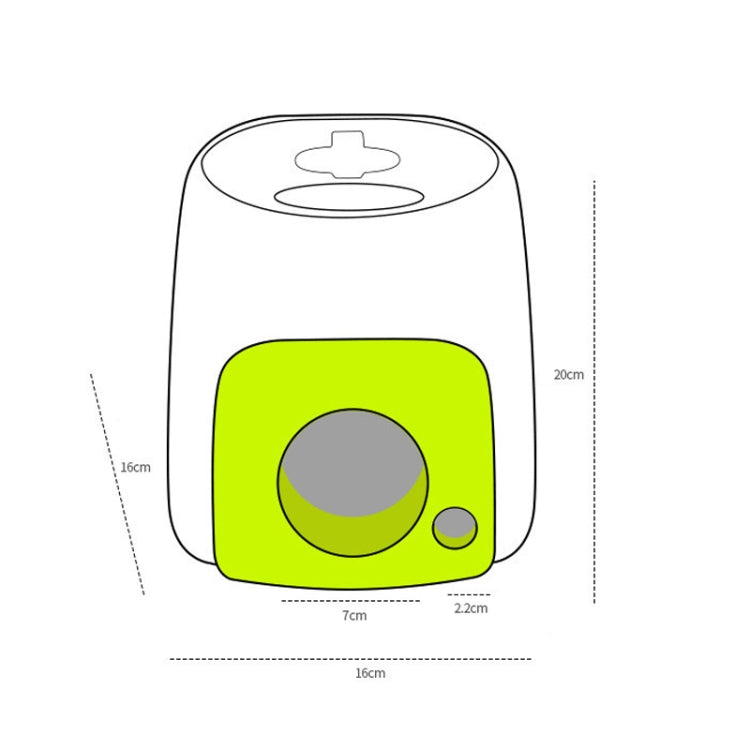 AFP Tennis Food Reward Machine Leaky Feeder Dog Smart Feeding Machine Toy, Green+1 Ball