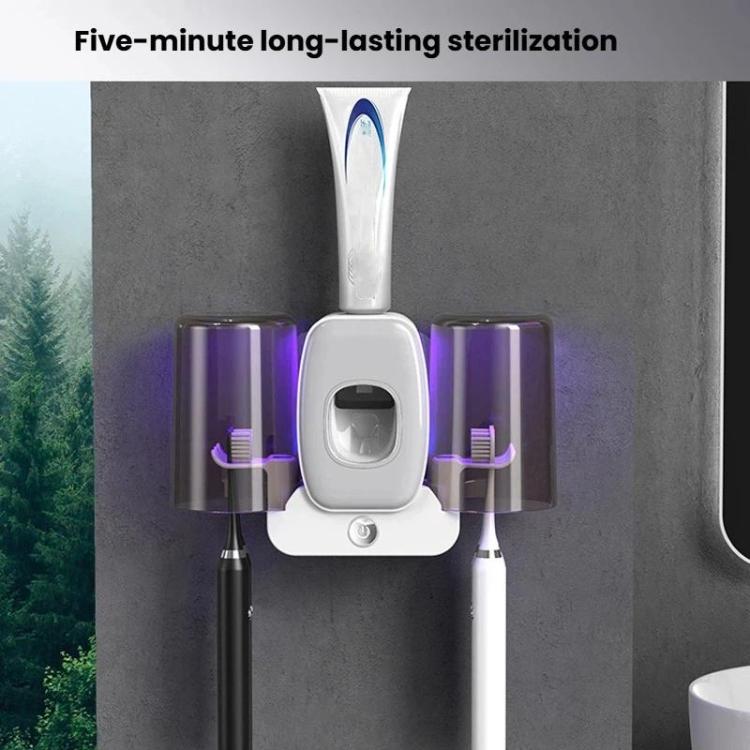 Smart Toothbrush Sanitizer UV Sterilizing Wall-Mounted Storage Rack