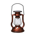 200802 Retro Solar Kerosene Lamp Shape Handheld Lamp Home Decor Flame Lamp, Bronze, Gold, Silver, Rusty, Red
