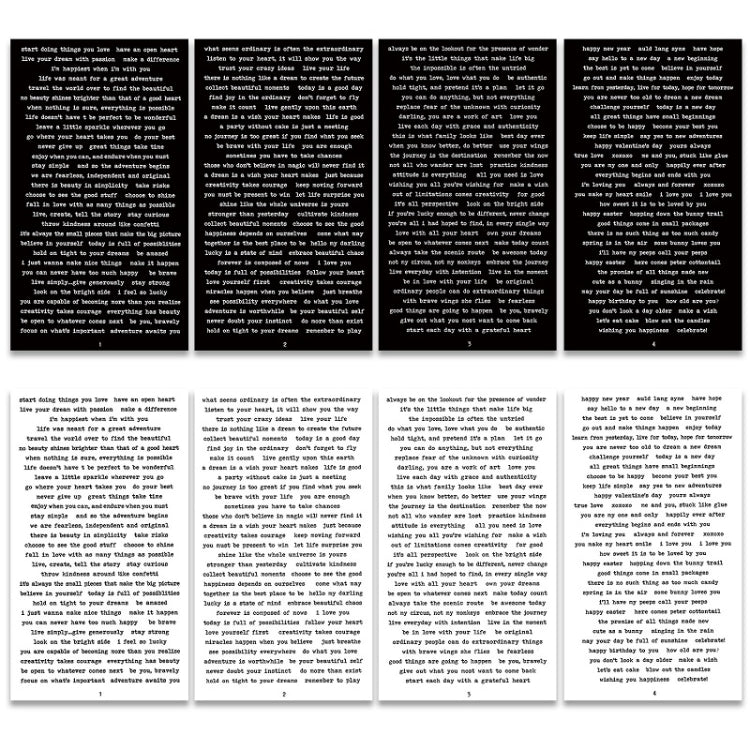 1 Sets Handbook DIY Vintage Text Sticker Material Pack