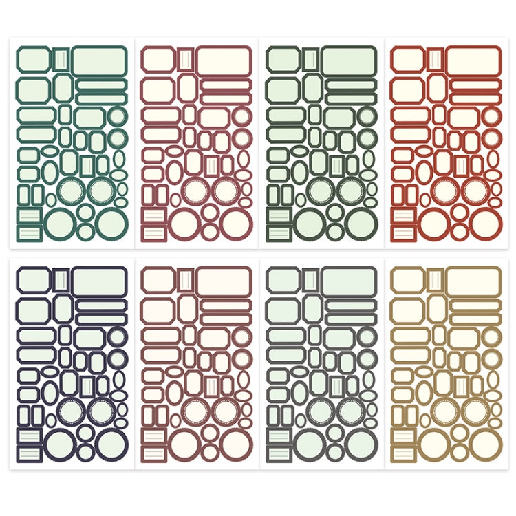 1 Sets Handbook DIY Vintage Text Sticker Material Pack