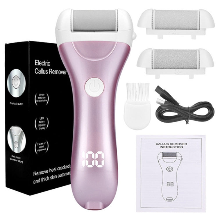 Electric Foot Grinder Digital Display USB Pedicure Peeling, Pink, Gold, Green
