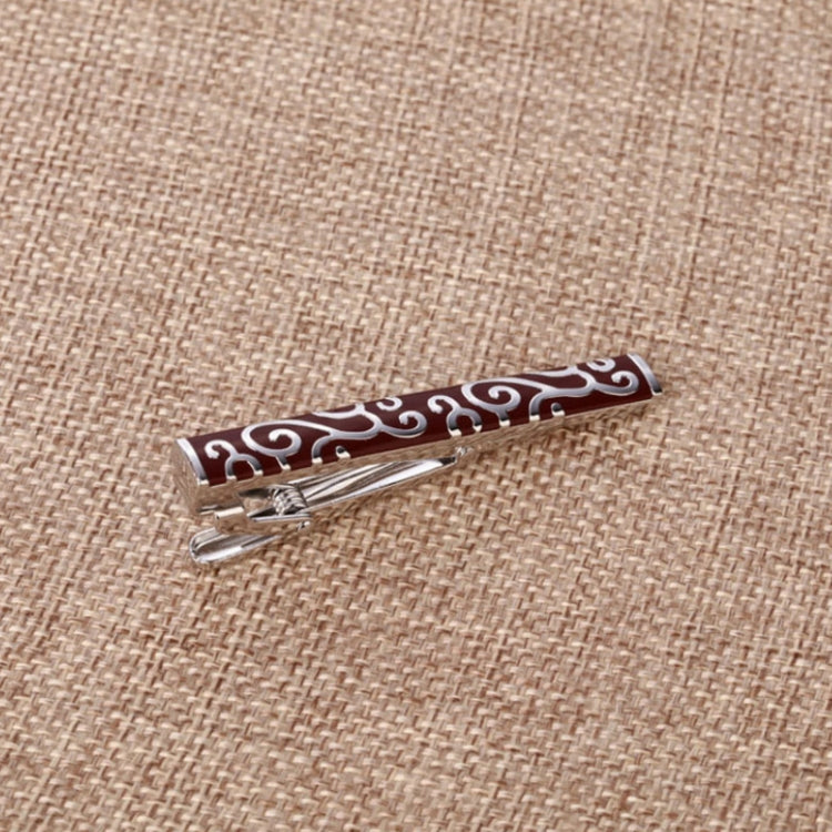 Brass Polished Gum Pattern Business Men Tie Clip, Color: Black Beard, Black Strips, Black Beard, Black Glossy, Black Silver Stripe, Silver Stripe, Red Pattern, Golden Pattern, Silver Black, Silver Batch Flower, Black Batch Flower, Golden Batch Flower  ...