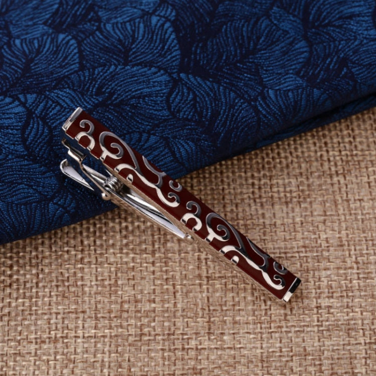 Brass Polished Gum Pattern Business Men Tie Clip, Color: Black Beard, Black Strips, Black Beard, Black Glossy, Black Silver Stripe, Silver Stripe, Red Pattern, Golden Pattern, Silver Black, Silver Batch Flower, Black Batch Flower, Golden Batch Flower  ...