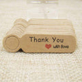 100pcs /Set Small Retro Baking Label DIY Jewelry Price Tag Bookmark Gift Card, Thankyou Cowhide, Handmade White, Thankyou White, Handmade Cowhide, Price Cowhide, Price White