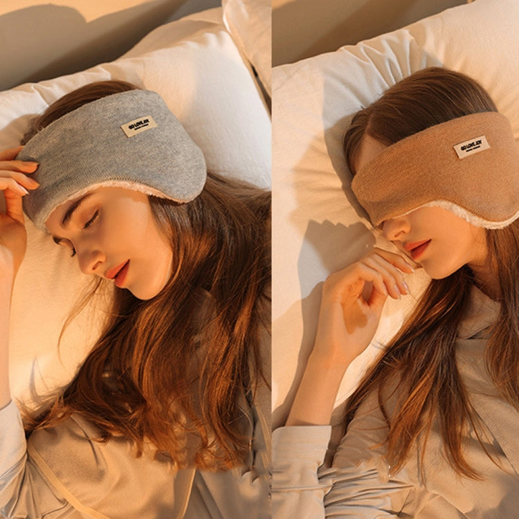 Golovejoy Winter Warm Soundproof Earmuffs + Earplugs Set Sleep Eye Mask, 2 In 1 (Beige), 2 In 1 (Khaki), 2 In 1 (Gray), 2 In 1 (Pink), 2 In 1 (Black)