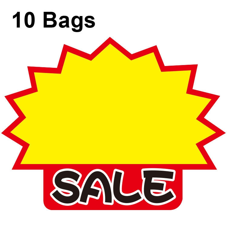10 bags 18x14cm Explosion Sticker Product Price Tag Supermarket Price Label, WM-101, WM-102, WM-103, WM-105, WM-106, WM-107, WM-108, WM-109, WM-10, WM-111, WM-12, WM-113, XD-028, XD-022, XD-009, XD-047, XD-051, XD-069
