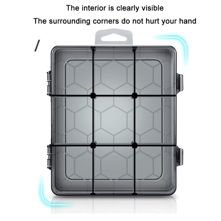 Multi-Compartment Sorted Electronic Parts Organiser, Specifications:, 18 Grid, 9 Grid, 12 Grid, 24 Grid