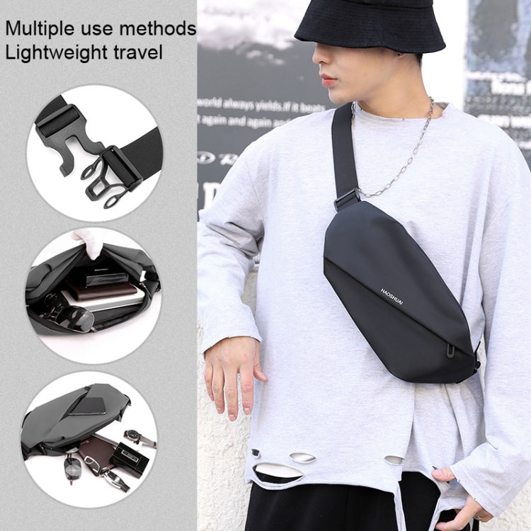 HAOSHUAI 1100-20 Men Waist Bag Outdoor Running Mobile Phone Bag, 1100-20 Army Green, 1100-20 Dark Blue, 1100-20 Black