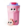 Cartoon Thermal Insulation Cup 316 Stainless Steel Coffee Mug Water Cup, Capacity:, 400ml Pink, 400ml Light Green, 400ml White, 400ml Purple