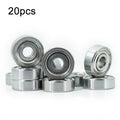 20pcs Miniature Bearings Silent Deep Groove Ball Bearings, 604zz, 605zz, 606zz, 607zz, 608zz, 609zz, 6000zz, 6001zz, 6002zz