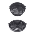 Air Fryer Grill Mat High Temperature Resistant Silicone Baking Tray, Specification: Round Inner Red, Round Black, Round Gray, Round Green, Round Pink, Round Blue, Round Orange, Square Black, Square Gray, Square Green, Square Pink, Square Blue          ...