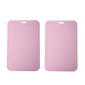 2pcs Baby Auxiliary Cutting Board Fruit and Vegetable Cutting Plastic Board, 2pcs Pink, 2pcs Green