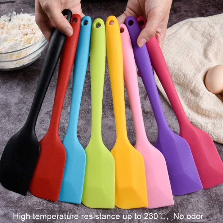 2pcs Large Integrated Silicone Scraper Chocolate Cream Mixing Knife, Large Black, Large Green, Large Purple, Large Orange, Large Red, Large Pink, Large Yellow, Large Blue