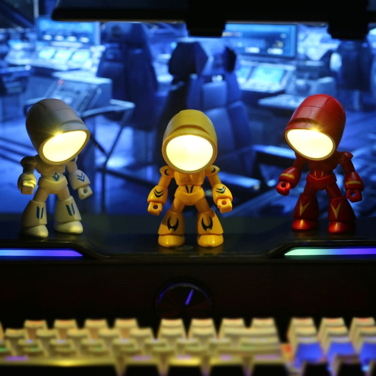 9622 LED Mini Foldable Cartoon Policeman Night Light Desktop Magnetic Desk Lamp, 9622 (White), 9622 (Red), 9622 (Black), 9622 (Yellow), 9622 (Green), 9622 (Blue)
