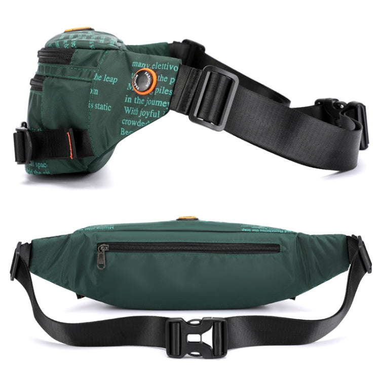 HAOSHUAI 5132 Outdoor Men Waist Bag Sports Running Chest Bag, 5132 Black, 5132 Army Green, 5132 Dark Green, 5132 Camouflage, 5132 Dark Blue