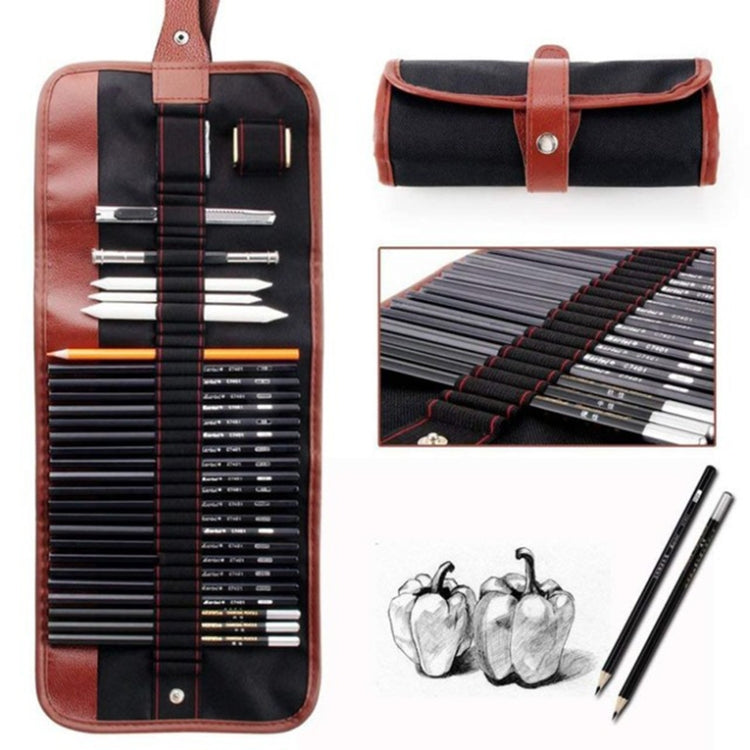 YGSM-30 Sketch Pencil Set Art Sketch Pencil Drawing Tools, Spec:, 21pcs/set, 29pcs/set, 30pcs/set
