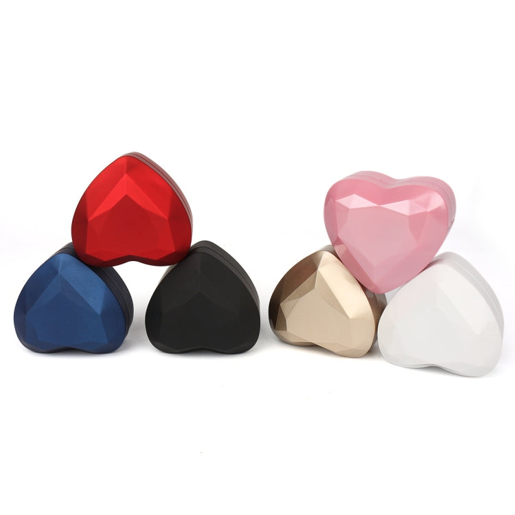 017015-20 Heart-shaped LED Light Ring Necklace Storage Box without Jewelry, Spec:, Pendant(Black), Ring(White), Pendant(Pink), Ring(Red), Ring(Gold), Ring(Blue), Ring(Black), Ring(Pink), Pendant(White), Pendant(Red), Pendant(Gold), Pendant(Blue)