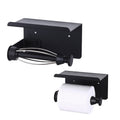 Stainless Steel Damping Paper Towel Holder Punch-free Roll Paper Storage Rack, Style 2
