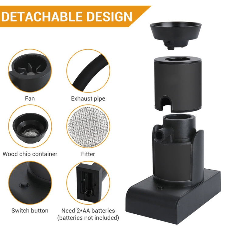 Kitchen Tool Handheld Smoke Detector Household Molecular Dishes Steak Salmon Smoker, SK303 Upgrade Model Black, SK303 Upgrade Model Silver, SK305B Black