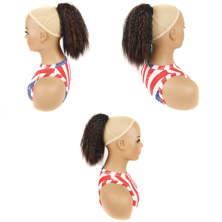 LS868 Drawstring Fixed Corn Perm Curly Wig Fluffy Short Ponytail Wigs, 1B, 1BH27, 1BH30, 1BH33, 1BH613, 1BHBlue2, 1BHBug, 1BT27, 1BT30, 1BTBlue2, 1BTBug, 2, 4, 4H27, 16, 27, 27H613, 30, 33, 2312, Blue2, Bug, 73C