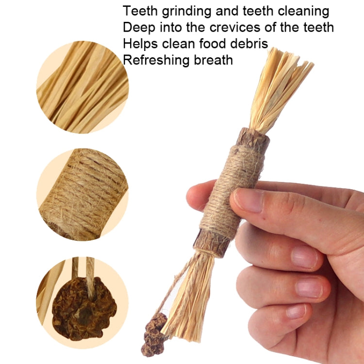 Cat Teething Stick Toy Teeth Cleaning Catnip Teasing Stick, 5pcs Black Feathers, 5pcs Yellow Feathers, 5pcs Lafite
