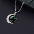 Luminous Zodiac Moon Titanium Steel Necklace Personalized Moon Pendant, Necklace Sagittarius, Necklace Aquarius, Necklace Capricorn, Necklace Pisces, Necklace Aries, Necklace Taurus, Necklace Gemini, Necklace Cancer, Necklace Leo, Necklace Virgo       ...