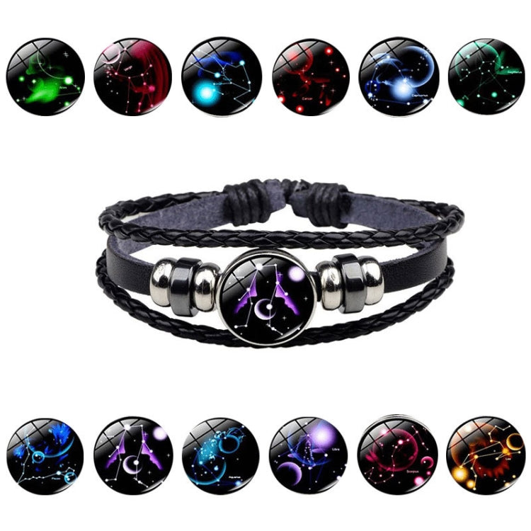 Twelve Constellations Multilayer Beaded Cowhide Bracelet, Style: Virgo Ordinary, Bracelet Gemini Luminous, Bracelet Gemini Ordinary, Bracelet Sagittarius Luminous, Bracelet Sagittarius Ordinary, Bracelet Aries Luminous, Bracelet Aries Ordinary         ...