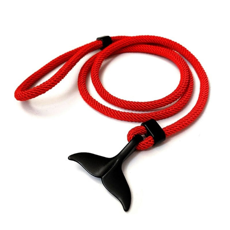 5pcs Whale Tail Braided Hand Rope Double Live Buckle Adjustable Bracelet, 5pcs Navy, 5pcs Khaki, 5pcs Red, 5pcs Black, 5pcs Light Blue, 5pcs Beige, 5pcs Pink, 5pcs Yellow, 5pcs Red Wine