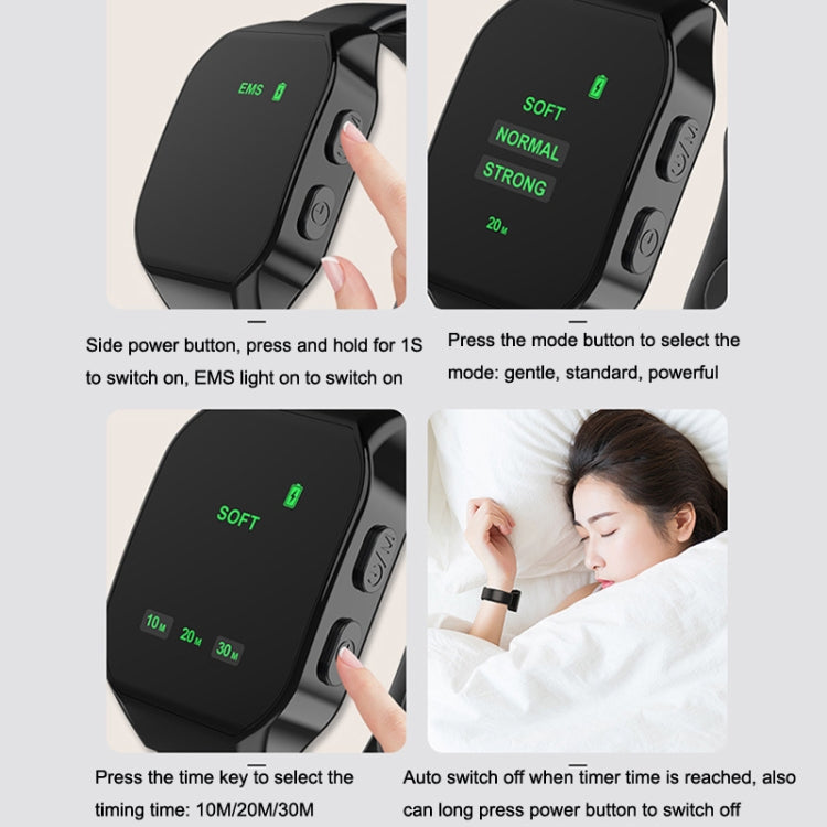 Watch Sleeping Instrument Intelligent Portable Pulse Soothing Insomnia Massage Instrument, Pink, Black, White