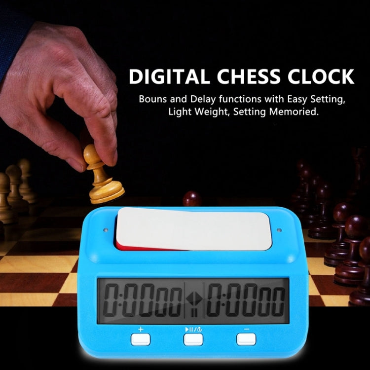 HQT101 Plastic Chess Clock Go Chess Timer, HQT101 Red Wine, HQT101 Blue