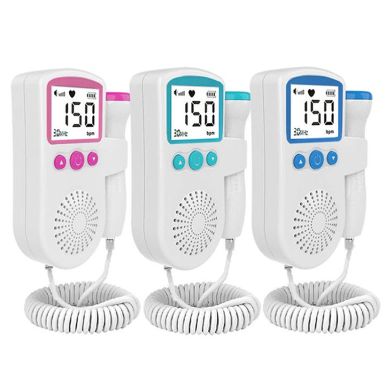 B3 Home Doppler Ultrasound Handheld Fetal Heart Pregnant Women Fetal Heart Monitor, B3(Pink), B3(Green), B3(Blue)