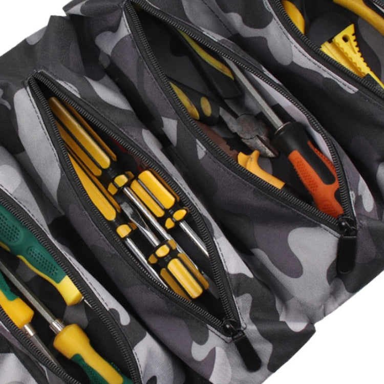 WESSLECO Oxford Cloth Electrical Hardware Hanging Tool Storage Bag, CP Camouflage, Jungle Camouflage, Camouflage Gray, Blue, Green, Khaki
