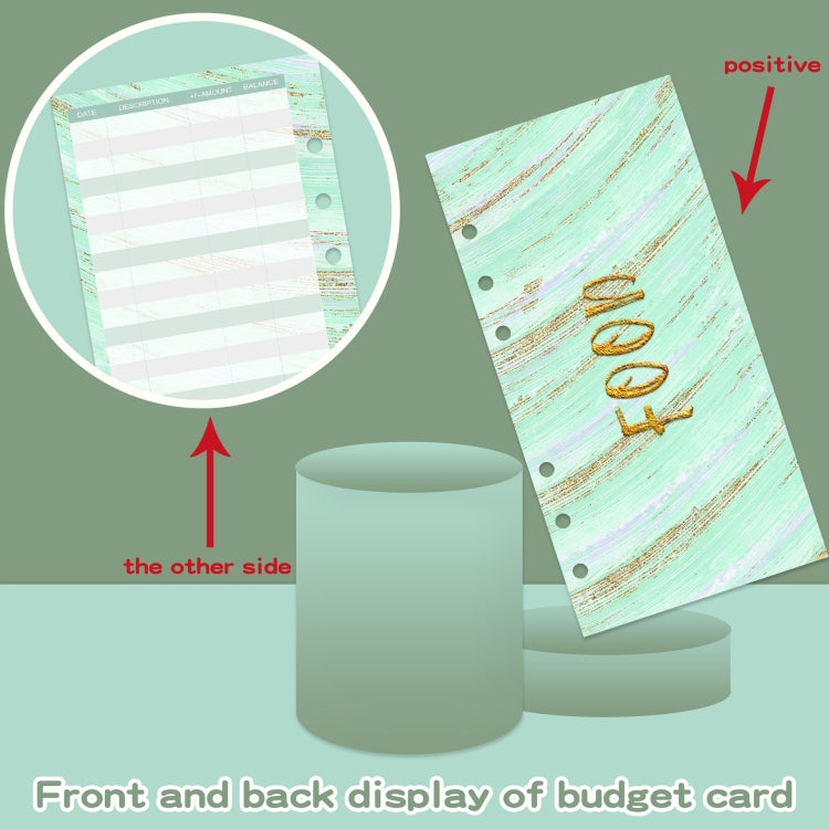 A6 Crocodile Pattern PU Leather Loose-Leaf Binder Budget Notebook Cash Envelope Organizer, Crocodile Pattern (Pink), Crocodile Pattern (Glaze Blue), Crocodile Pattern (Rock Gray), Crocodile Pattern (Bean Green), Crocodile Pattern (Warm White)