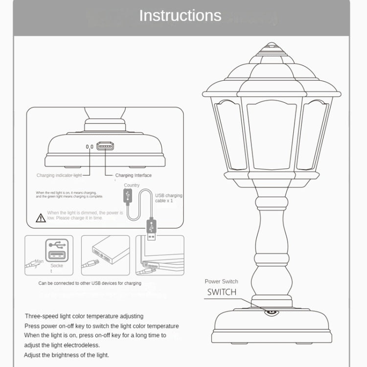 GIVELONG Retro Table Lamp USB Charging Small Night Light, Style:, 320-1 Red, 320-2 Yellow, 320-3 Blue, 320-4 Green, 320-5 Purple, 320-6 White, 321-1 Red, 321-2 Yellow, 321-3 Blue, 321-4 Green, 321-5 Purple, 321-6 White, 322-1 Red, 322-2 Yellow, 322-3 B...