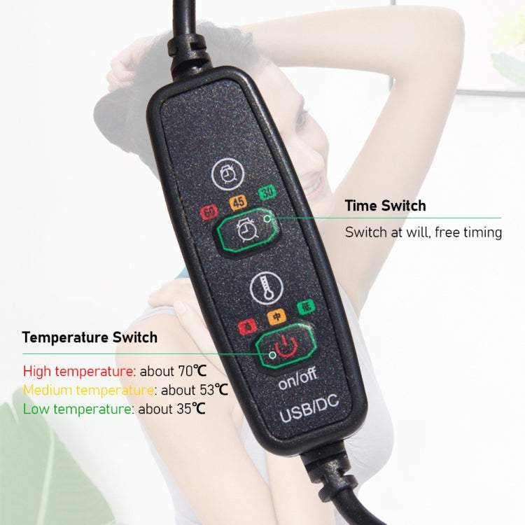 USB Electric Heating Neck Protector Graphene Wormwood Neck Pain Relief Tool