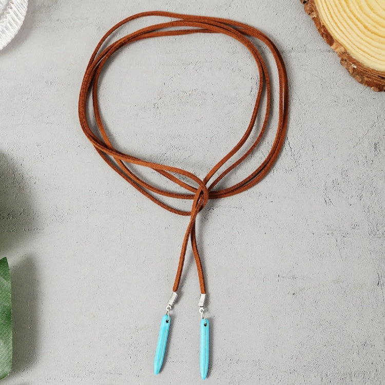 Bohemian Turquoise Natural Stone Sweater Vintage Pendant, Model:, Necklace Ear Ring Set, Two-pointed Necklace, N2111-11 Earrings Accessories, N211-12 Leaf Neck Chain, N2111-13 Three Stones, N2111-14 Eight Stones, N211-15 Circle, Leather Bracelet       ...