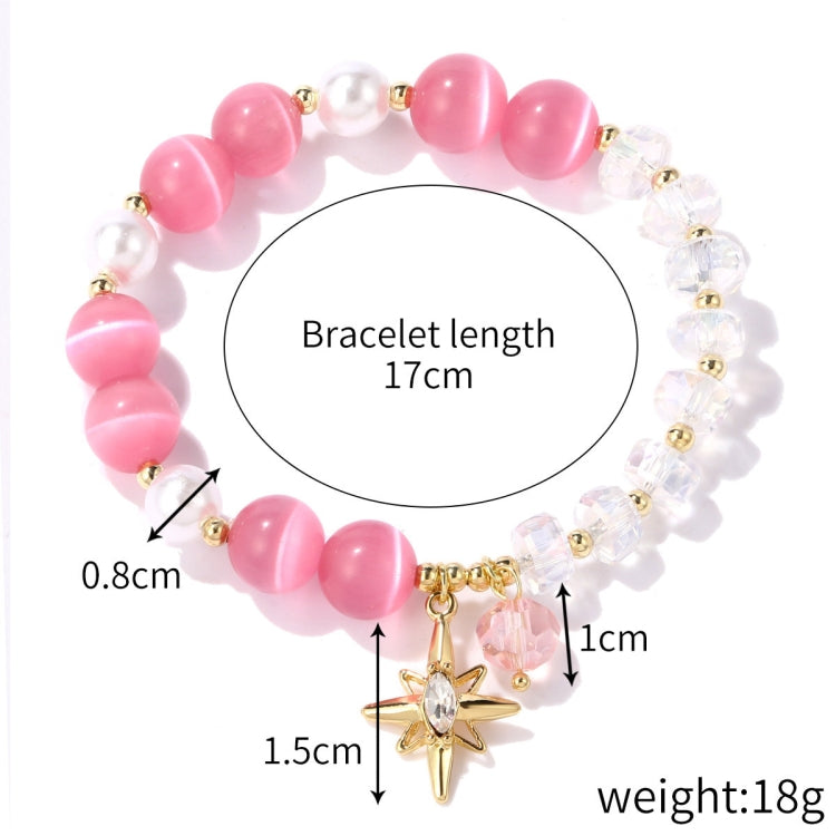 Crystal Beaded Bracelet Ladies Natural Crystal Bracelet, S2207-1 AB Transparent, S2204-1 Pink, S2203-5 Purple, S2204-3 Pink Opal, S2204-2 Blue Opal, S2204-6 Orange+Butterfly, S2204-7 White+Butterfly, S2204-5 Pink Opal, S2203-4 Water Blue+Dolphin       ...